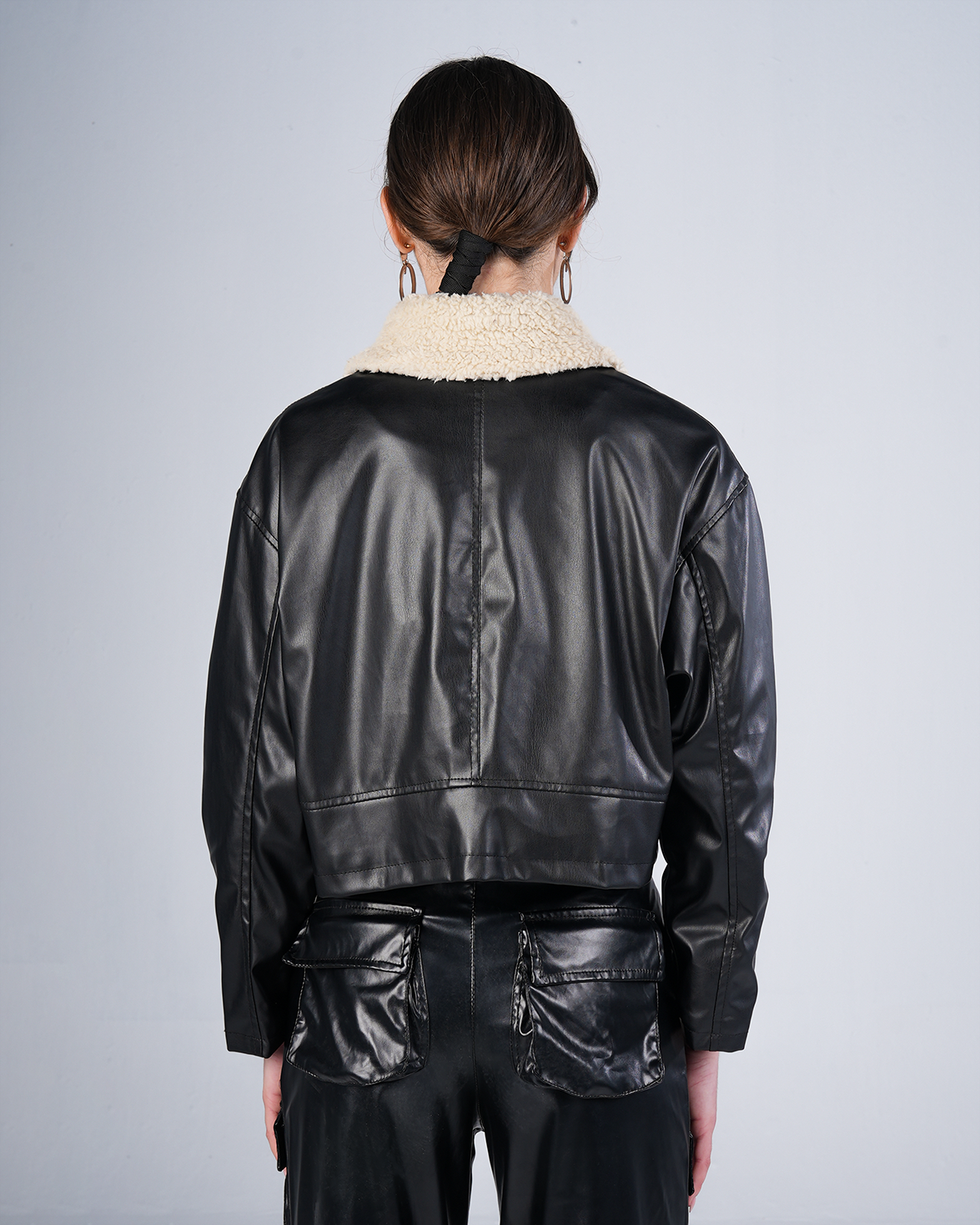 Black Faux Leather Jacket