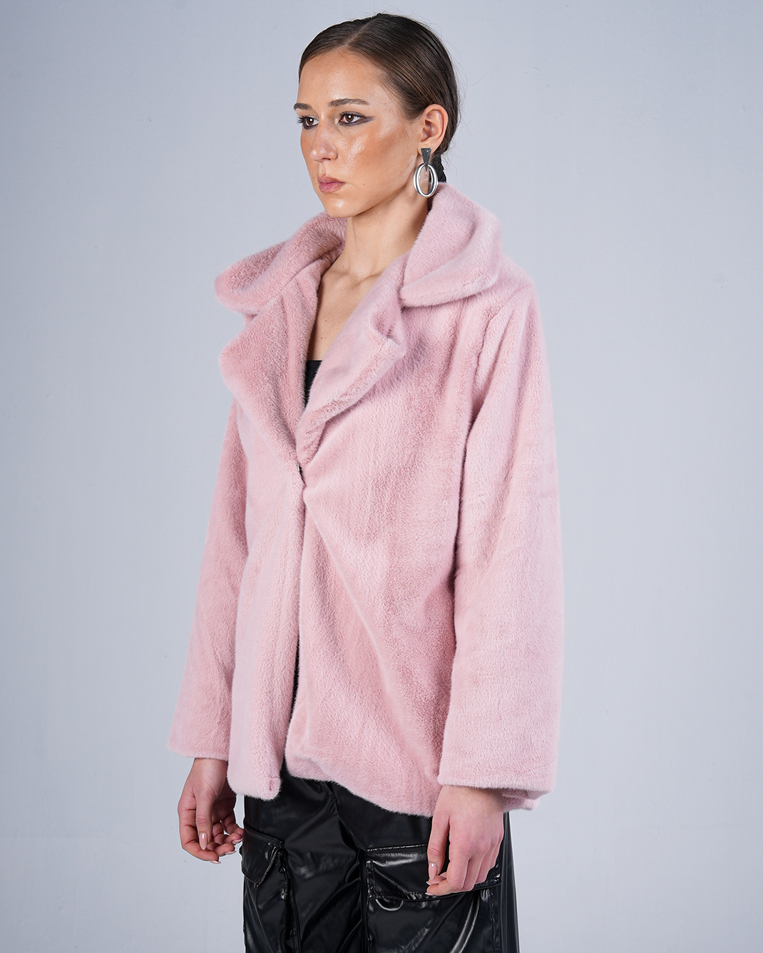 Blush Pink Fleece Jacket
