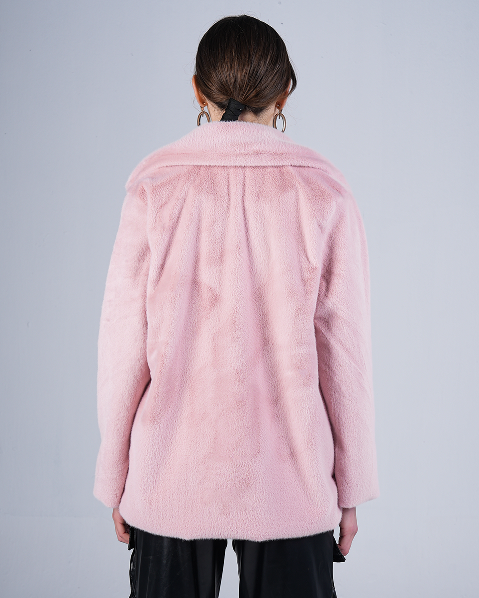 Blush Pink Fleece Jacket
