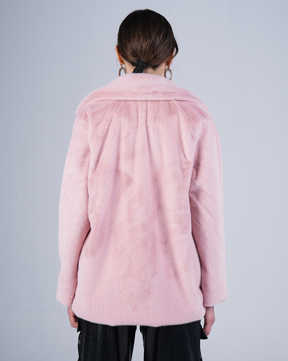 Blush Pink Fleece Jacket